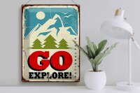 Blechschild Retro 30x40cm National Park go explore