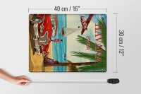 Blechschild Havana 30x40cm Cuba Retro Urlaub Palmen