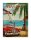 Blechschild Havana 30x40cm Cuba Retro Urlaub Palmen