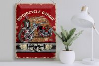 Blechschild Retro 30x40cm Motorrad Motorcycle Garage Service
