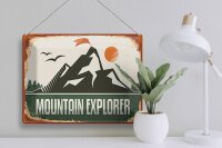 Blechschild Retro 40x30cm Mountain Explorer