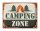 Blechschild Camping 40x30cm Camping Zone