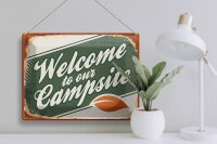 Blechschild Camping 40x30cm welcome to our Campsite