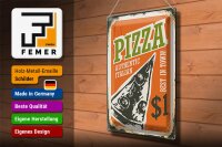 Blechschild Retro 30x40cm Pizza best in town