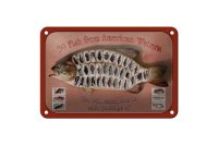 Blechschild Fisch 18x12cm 39 Fish from american Waters