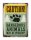 Blechschild Retro 30x40cm Caution dangerous animals
