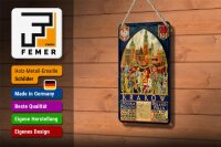 Blechschild Polen 12x18cm Krakow Polska Pologne Wanddeko