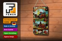 Blechschild Chicago 12x18cm Fire Extinguisher Chemical