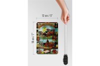 Blechschild Chicago 12x18cm Fire Extinguisher Chemical