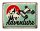 Blechschild Retro 40x30cm Adventure Abenteuer Outdoor