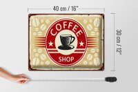Blechschild Retro 40x30cm Kaffee Coffee Shop