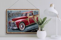 Blechschild Retro 40x30cm Auto Garage service parts open 24
