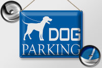 Blechschild Hinweis 40x30cm Dog Parking Hund