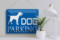 Blechschild Hinweis 40x30cm Dog Parking Hund