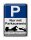 Blechschild Parken 30x40cm Parkplatzschild mit Parkausweis