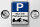 Blechschild Parken 30x40cm Parkplatzschild mit Parkausweis