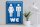 Blechschild Hinweis 30x40cm WC Piktogramm Toilette