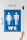 Blechschild Hinweis 30x40cm WC Piktogramm Toilette