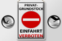 Blechschild Halteverbot 30x40cm Privat Einfahrt verboten