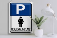 Blechschild Parken 30x40cm Frauen Parkplatz