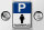 Blechschild Parken 30x40cm Frauen Parkplatz