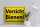 Blechschild Hinweis 40x30cm Vorsicht Bienen Honig Imker