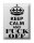 Blechschild Spruch 30x40cm Keep Calm and fuck off