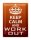 Blechschild Spruch 30x40cm Keep Calm and work out
