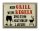 Blechschild Spruch 40x30cm mein Grill meine Regeln 2 Tipps