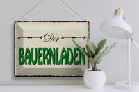 Blechschild Hinweis 40x30cm Bauernladen Hofladen Verkauf