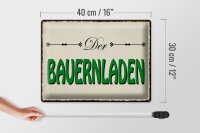 Blechschild Hinweis 40x30cm Bauernladen Hofladen Verkauf