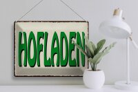 Blechschild Hinweis 40x30cm Hofladen Verkauf