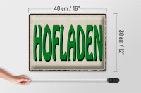Blechschild Hinweis 40x30cm Hofladen Verkauf