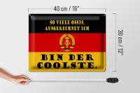 Blechschild Spruch 40x30cm so viele Ossis bin der coolste