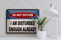 Blechschild Spruch 40x30cm do not disturb I am disturbed
