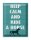 Blechschild Spruch 30x40cm keep calm and ride a horse Pferd