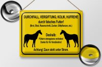 Blechschild Hinweis 40x30cm füttern strengstens verboten