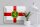 Blechschild Flagge Alderneys 40x30cm Flag of Alderney