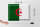 Blechschild Flagge Algerien 40x30cm Flag of Algeria