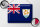 Blechschild Flagge Anguillas 40x30cm Flag of Anguilla