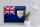 Blechschild Flagge Anguillas 40x30cm Flag of Anguilla