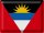 Blechschild Flagge Antigua und Barbuda 40x30cm Flag