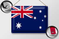 Blechschild Flagge Australien 40x30cm Flag of Australia