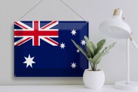 Blechschild Flagge Australien 40x30cm Flag of Australia