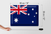 Blechschild Flagge Australien 40x30cm Flag of Australia