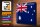 Blechschild Flagge Australien 40x30cm Flag of Australia