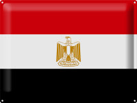 Blechschild Flagge Ägypten 40x30cm Flag of Egypt