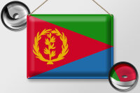 Blechschild Flagge Eritrea 40x30cm Flag of Eritrea