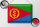 Blechschild Flagge Eritrea 40x30cm Flag of Eritrea