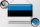 Blechschild Flagge Estland 40x30cm Flag of Estonia